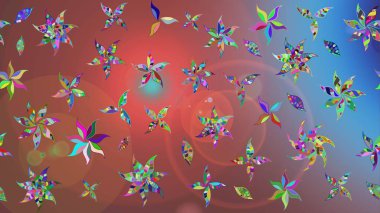 Kahverengi çiçekli eskiz deseni, suluboya çiçek deseni, sevimli çiçek, duvar kağıdı, kart veya kumaş için fayanslı. Raster - stok.