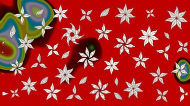 Suluboya çizim kalıbı. Dekorasyon ve tasarım için güzel bir desen. Moda baskısı. Çiçeğin suluboya çizimlerinin mükemmel deseni. Eski model. Raster illüstrasyonu.