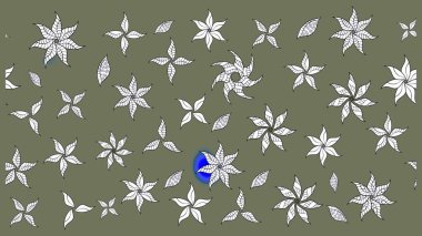 Desen, çizim, çiçek sınırı. Çiçek çelengi. Güzel, parlak, pürüzsüz kumaş, tuval. Kıvırcık, parlak örgü. Eski moda arka plan. Raster illüstrasyonu.