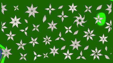 Taslak dekoratif arka plan, çiçek mandala. Çiçek. Raster illüstrasyonu. Yeşil renklerde.