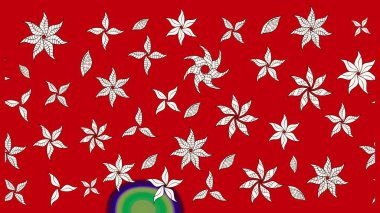 Renkli Bahar Teması eskiz kalıbı. Düz Çiçek Elementleri Tasarımı. Raster..