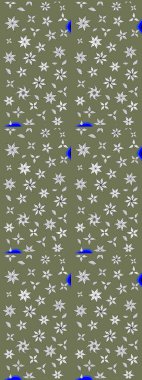 Şirin karalamalı çiçek desenli çizim. Eskiz stili yeşil renkler. El yapımı çiçek ve bitki koleksiyonu. Raster illüstrasyonu. Raster illüstrasyonu.