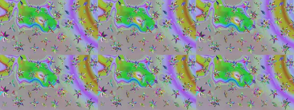 Çiçek desenli eskiz, darbeler, sıçramalar, yaz çiçekleri. Raster illüstrasyonu. Gri renkli çiçekler.