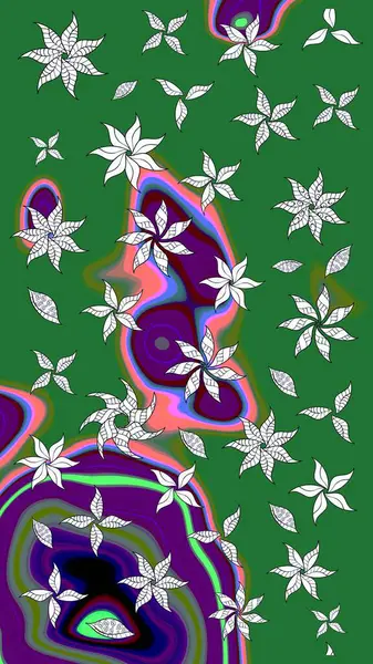 Raster 'ın taze dokusu. Yumuşak fayans. Paketleme, tekstil, duvar kâğıdı için çiçek eskizi. Klasik çiçek desenli. Yumuşak pamuk tasarımı.