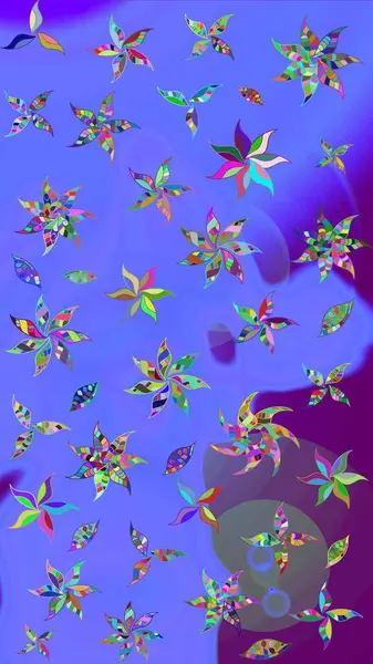 Çiçek arkaplan. Raster deseni. - Menekşe çiçekleri. Çiçek kolajı. Doğa. Küçük çiçekte güzel bir desen var. Çiçek bileşimi.