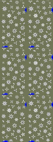 Şirin karalamalı çiçek desenli çizim. Eskiz stili yeşil renkler. El yapımı çiçek ve bitki koleksiyonu. Raster illüstrasyonu. Raster illüstrasyonu.