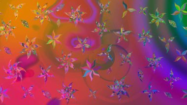 Güzel kumaş deseni. Güzel eskiz şekli. Düz Çiçek Elementleri Tasarımı. Renkli Yaz Temalı eskiz kalıbı. Yazdır. Raster çiçekli arka plan.