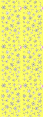 Güzel çiçek deseni. Sarı renkli çiçekler. Renkli Bahar Teması eskiz kalıbı. Düz Çiçek Elementleri Tasarımı.