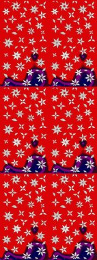 Çiçekli, yapraklı, çiçek desenli eskiz. El çizimi. Raster illüstrasyonu.