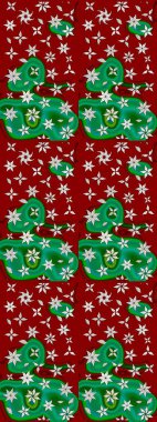 Sketch Floral Pattern in Raster illustration. Fancy fabric pattern. Colour Spring Theme sketch pattern Background. Flat Flower Elements Design.