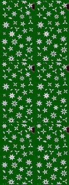 Çiçek desenli çizim. Raster illüstrasyonu. Asya tekstil tarzında. Güzel kumaş deseni. Renkli Bahar Teması eskiz kalıbı. Düz Çiçek Elementleri Tasarımı.