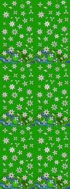 Çiçekli bahar çiçekleri. Küçük çiçekte güzel bir desen. Küçük renkli çiçekler. Moda baskıları için zarif bir şablon. Motley illüstrasyonu.