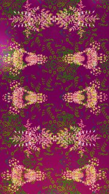 Raster illüstrasyonu. Modaya uygun kumaş deseni. Küçük çiçekteki sevimli çiçek deseni. Tony 'nin kumaş desenini çiz.