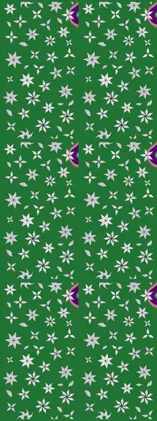 Tomurcukları papatya çiçekleri olan sevimli bir çiçek deseni. Eskiz geçmişi. Raster illüstrasyonu. Kumaş, tekstil, duvar kağıdı baskısı için. Eski usul. Miles Fleur, dandik süs.