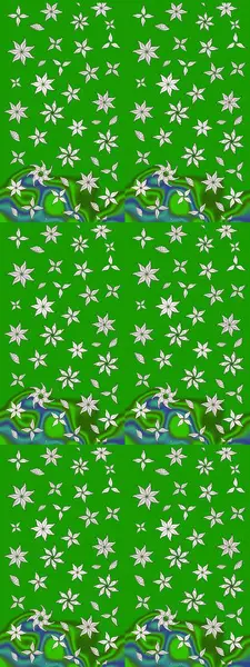 Çiçekli bahar çiçekleri. Küçük çiçekte güzel bir desen. Küçük renkli çiçekler. Moda baskıları için zarif bir şablon. Motley illüstrasyonu.