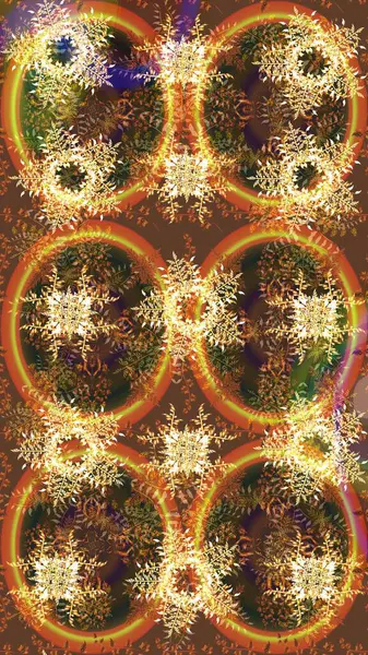 Meteoroloji buz koleksiyonu. Kışın kahverengi ve portakallı Noel kar kristal elementi. Xmas Frost kar taneleri izole edilmiş siluet sembolü. Kar tanesi raster arka planı. Raster illüstrasyonu.