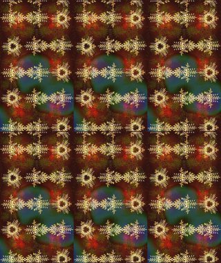 Muhteşem tasarım posteri, kapak tasarımı, kahverengi, yeşil ve sarı renkli kart tasarımı. Son moda kar taneleri ve elementler onun kartlarını gösteriyor. Kar taneleri tasarımı. Retro biçim dokusu, soyut kış elementleri.