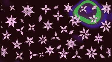 Çiçekli bahar çiçekleri. Moda baskıları için zarif bir şablon. Küçük renkli çiçekler. Motley illüstrasyonu. Küçük çiçekte şirin desenler.