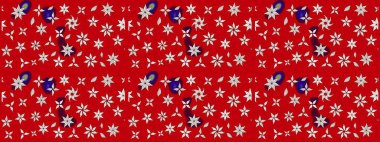 Kırmızı renkte çiçekler. Raster illüstrasyonu. Çiçek desenli eskiz, vuruşlar, sıçramalar, yaz çiçekleri..