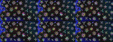 Çizim çiçek deseni duvar kağıdı, web sitesi arka planı, ambalaj kağıdı, davetiye, broşür, afiş veya web sitesi için kullanılabilir. El çizimi Raster çizimi. Parlak elementlerin.