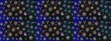 Çiçekli karalama şeklinde Raster çiçek deseni. Gri renkli çiçekler. Nazik, narin çiçek arkaplanı.