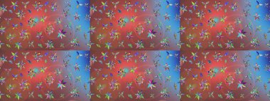 Kahverengi renkli çiçekler. Raster düz çiçek çizim deseni. Tasarım hediye paketi, tebrik kartları, posterler ve afiş tasarımı.