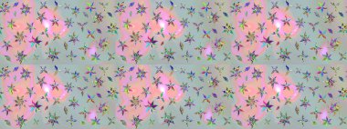 Organik elementler. Botanik çizim kalıbı. Raster deseni. Suluboya etkisi.