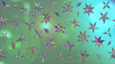 Tekstil için suluboya eskiz deseni. El çizimi çiçek çizimi deseni (fayans). Şirin çiçekli, desenli, yeşil renkli çizim deseni.