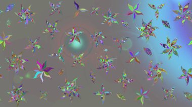 Çiçek arkaplanlı soyut zarafet eskiz deseni. Raster Güzel kumaş deseni.