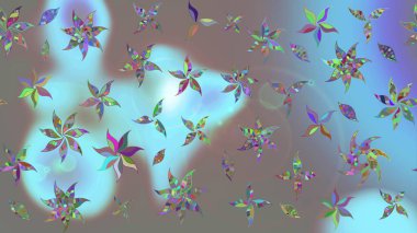 Eskiz arkaplan modeli. Raster - stok. Suluboya, elle çizilmiş. Vadinin mavi renkli çiçekleri.