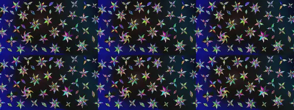 Çiçekli karalama şeklinde Raster çiçek deseni. Gri renkli çiçekler. Nazik, narin çiçek arkaplanı.