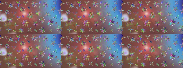 Kahverengi renkli çiçekler. Raster düz çiçek çizim deseni. Tasarım hediye paketi, tebrik kartları, posterler ve afiş tasarımı.