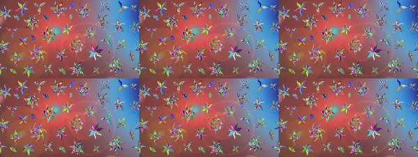 Kahverengi renkli çiçekler. Raster düz çiçek çizim deseni. Tasarım hediye paketi, tebrik kartları, posterler ve afiş tasarımı.