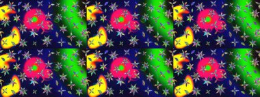 Nazik, narin çiçek arkaplanı. Çiçekli karalama şeklinde Raster çiçek deseni. Gri renkli çiçekler.