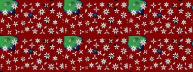 Çiçekli bahar çiçekleri. Küçük çiçekte güzel bir desen. Küçük renkli çiçekler. Moda baskıları için zarif bir şablon. Motley illüstrasyonu. Çizim.