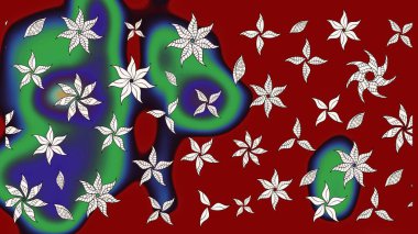 Çiçek arkaplanlı soyut zarafet eskiz deseni. Raster Güzel kumaş deseni.