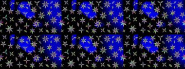 Hediye ambalaj kağıdı, tebrik kartları, posterler ve pankart tasarımı. Siyah renkli çiçekler. Raster düz çiçek çizim deseni.