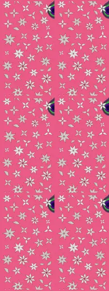 Tekstil, kumaş, kapaklar, duvar kağıtları, baskı, naylon, koleksiyon defteri, örgü, dekupaj için güzel bir eskiz. Millefleur 'lar. Küçük pembe çiçekli oldukça eski bir besin torbası deseni..