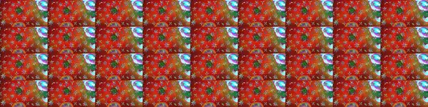 Kırmızı renklerde. Kırmızı renkte kırmızı papatya deseni. Raster illüstrasyonu.