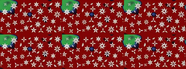 Çiçekli bahar çiçekleri. Küçük çiçekte güzel bir desen. Küçük renkli çiçekler. Moda baskıları için zarif bir şablon. Motley illüstrasyonu. Çizim.