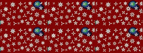 Çiçekli çiçek deseni, suluboya. Raster deseni. Küçük çiçekte güzel bir çiçek deseni..