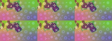 Zarif, parlak ve yeşil çiçek desenli bir taslak. Sabıka fotoğraflarında, bebek kıyafetlerinde, duvar kâğıtlarında, paket kutularında falan kullanılabilir. Raster..