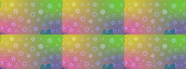 Küçük çiçekli basit bir çiçek çizimi. Tarafsız renklerde şirin çiçekler. Moda baskısı, albüm, ambalaj kağıdı ve duvar kağıdı için zarif dekoratif süslemeler. Raster illüstrasyonu.