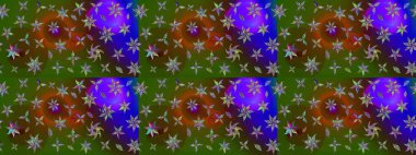 Tomurcukları çiçek olan sevimli bir çiçek deseni. Raster illüstrasyonu. Eskiz geçmişi. Raster. Kumaş, tekstil, duvar kağıdı baskısı için. Antika retro tarzı.