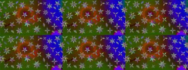 Çizim kalıbı. Ultraviyole kumaş deseni. Organik motif arka planı. Raster illüstrasyonu.