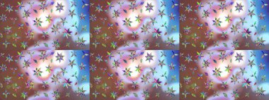 Raster şirin suluboya çiçek desenleri çiziyor. Kartlar, davetiyeler, tarih kartları ve daha fazlası için kullanılabilir. Büyük bir suluboya çiçek seti..