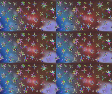 Küçük çiçekte güzel bir çiçek deseni var. Çiçekli çiçek deseni, suluboya. Raster deseni.