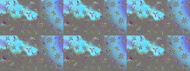 Üst manzara, yumuşak stil. Çiçek kompozisyonu, el boyası, hassas şablon. Gri renkli manzaralı çiçek deseni. Sevgililer günü ve tebrik kartı konsepti için şık bir davet.