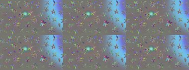 Gri renkli çiçekler. Elle boyanmış suluboya resim çizimi çiçekler ve bitkiler.