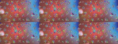 El çizimi. Suluboya çizimi. Kahverengi renkli çiçekler. Çiçekli çizim deseni.